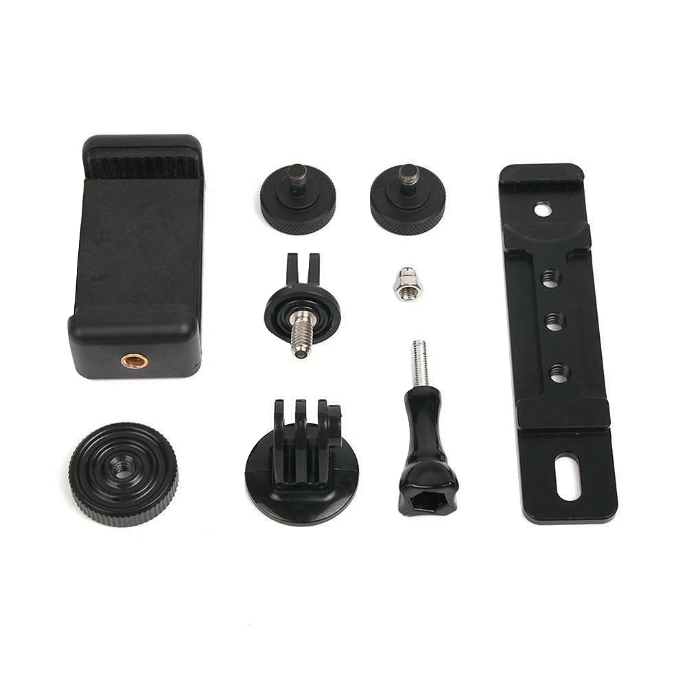 Black Кронштейн Черная Камера с горячим башмаком для Zhiyun Smooth Q4/3/Osmo Mobile 1 2 Up - Цвет: Black