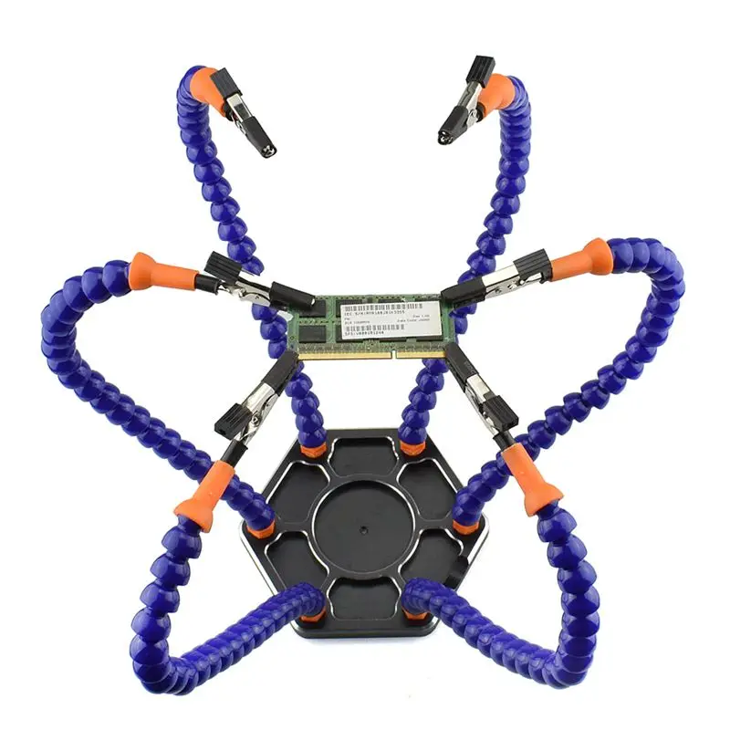 

Multi Soldering Helping Hands Third Hand Tool With 6Pcs Flexible Arms For Pcb Board Soldering Assembly Repair Station