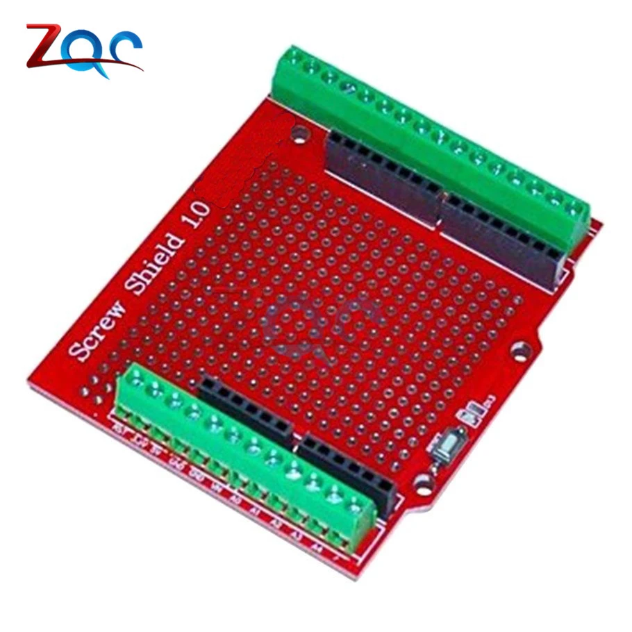 Screw Shield Assembled Terminal Expansion Board Proto Type for Arduino Black/Red 