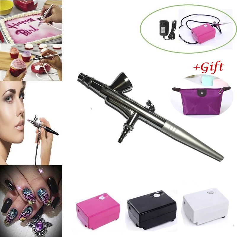 

Resale Dotting tool Air Brush Compressor Airbrush 0.4mm Needle Art Kit nail tools Body Paint Makeup Craft 1Set+Gif Free shipping