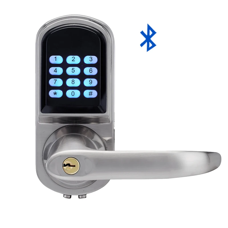 Bluetooth Electronic Door Lock APP Control, Password, Mechanical Key Keypad Digital Code Lock Smart Phone lk200MAP Bluetooth Electronic Door Lock APP Control, Password, Mechanical Key Keypad Digital Code Lock Smart Phone lk200MAP