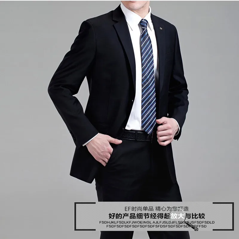 Men Slim Fit Suits With Pants Business Wedding Latest Coat Pant