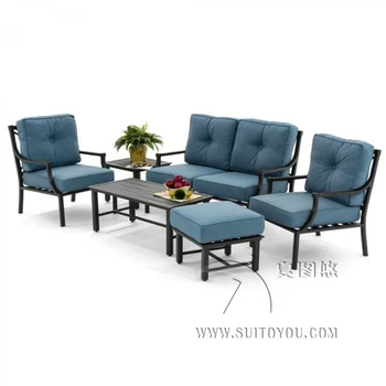 

Patio Furniture Chat Set 6 Piece Cast Aluminum Patio Furniture Conversation Set