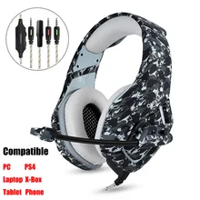 ONIKUMA K1 PS4 игровая гарнитура шлем Проводные ПК стерео наушники с гарнитурой с микрофоном для сотового телефона Xbox One ноутбук ПК