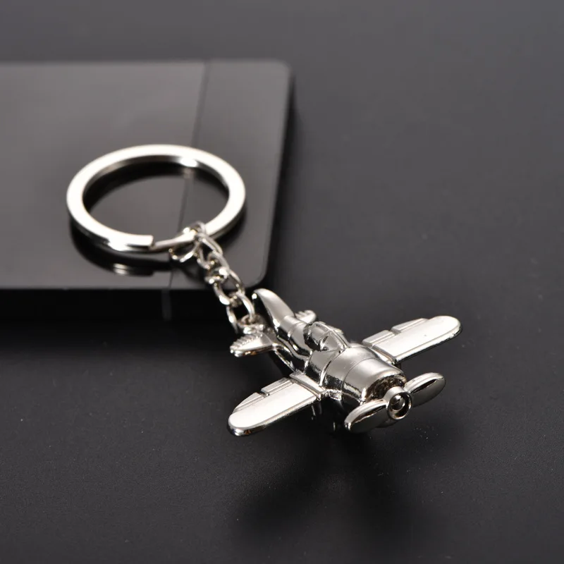 Keychain Propeller Aeroplane Aviator Metal Pendant Charm