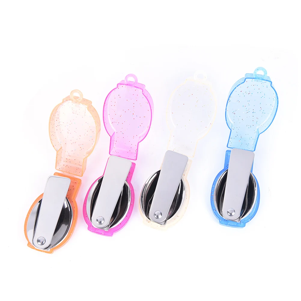 

1PCS 4 Colors Camping Folding Spoon Outdoor Tableware Portable Travel Hiking Pocket Folding Spoon