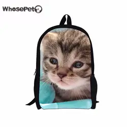 WHOSEPET Cat школьные ранцы для подростка обувь девочек для женщин Повседневное Back Pack Новая мода рюкзак сумка мальчиков