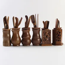 Производители продают различные деревянные полые чай шесть джентльмен кунг-фу чайный набор с подносом украшения Аксессуары