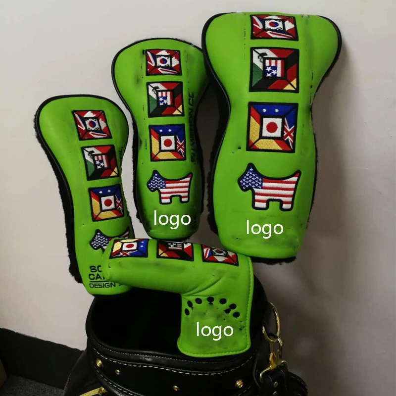 2018 NEWEST Custom Design GOLF HEAD COVER SWoods1# #3 #5 AND Putter Clubs Headcovers 4 PCS/LOT FREE SHIPPING 2018 NEWEST Custom Design GOLF HEAD COVER SWoods1# #3 #5 AND Putter Clubs Headcovers 4 PCS/LOT FREE SHIPPING
