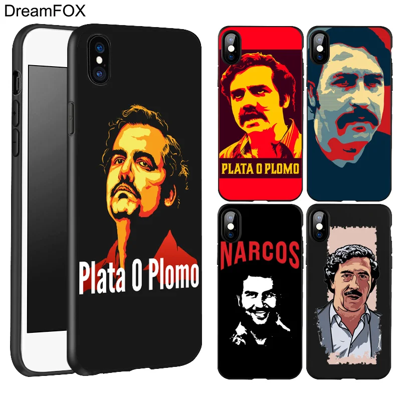 DREAMFOX L345 Pablo Escobar черный мягкий Уретановый Термопластик (tpu) силиконовый чехол для