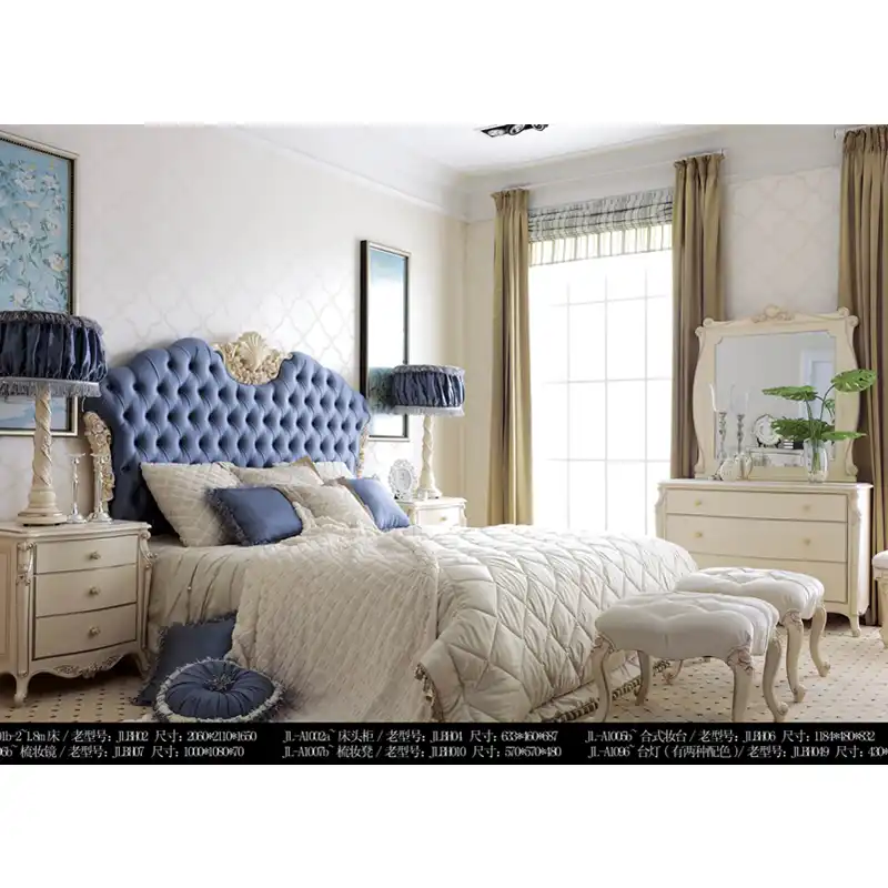 Low Price Royal Fancy Bedroom Furniture Classic Style Bed