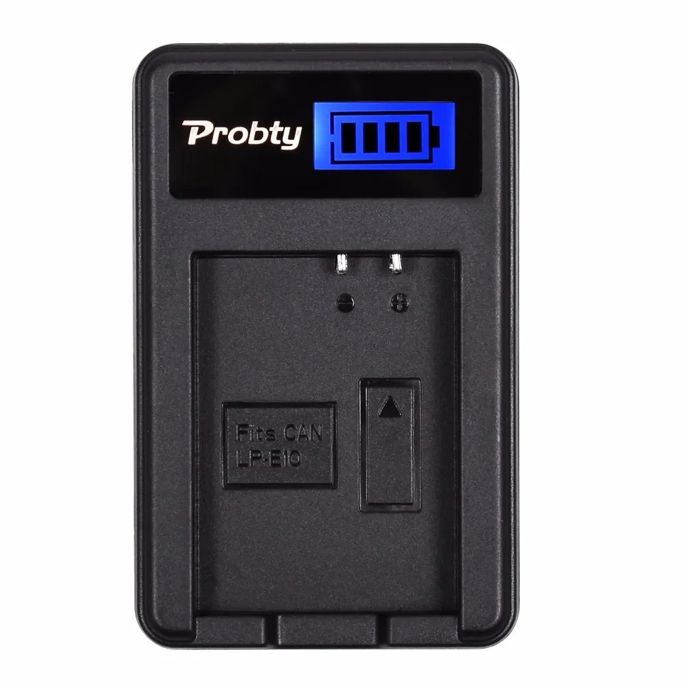 Caricabatterie Usb Lcd Lp-E10 Lp E10 Lpe10 Per Canon Eos 1100D Eos 1200D Eos Rebel T3 Eos Rebel T5 Kiss X50 X70 Dslr