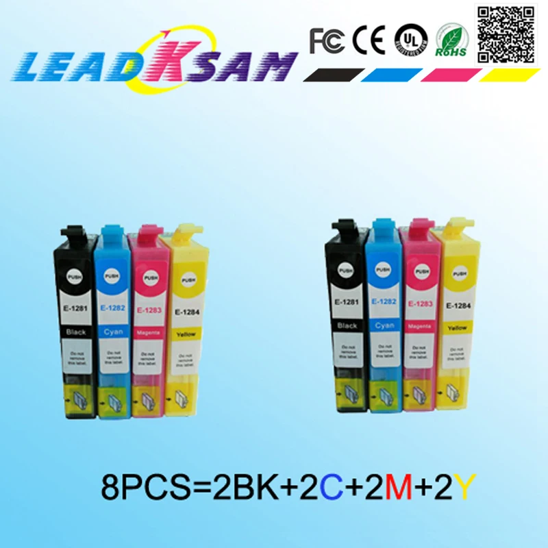 8 шт. картриджи для принтера stylus S22 SX130 SX125 SX235W SX435W SX425W BX305F BX305FW | Компьютеры и офис