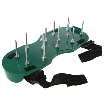 

1 Pair Garden Yard Grass Cultivator Scarification Lawn Aerator Nail Shoes Tool
