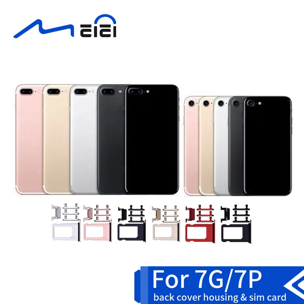 

Replacement Parts Back Middle Frame Chassis For iphone 7 7g Plus Housing Assembly Battery Cover Case Sim Card with IMEI