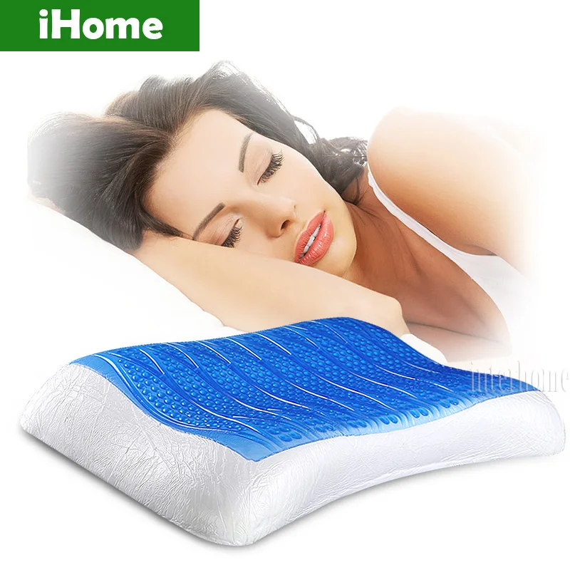 New Comfort Cooling Gel Pillow Sheet Neck Healthy Massage Effective Headrest Cushion Cold Pad