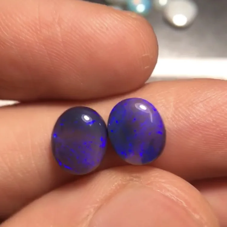 

Black Opal 3.210ct carat Natural Opal Australia Lightning Ridge Origin Oval Cut Loose Gemstones Loose Stones Loose Gems