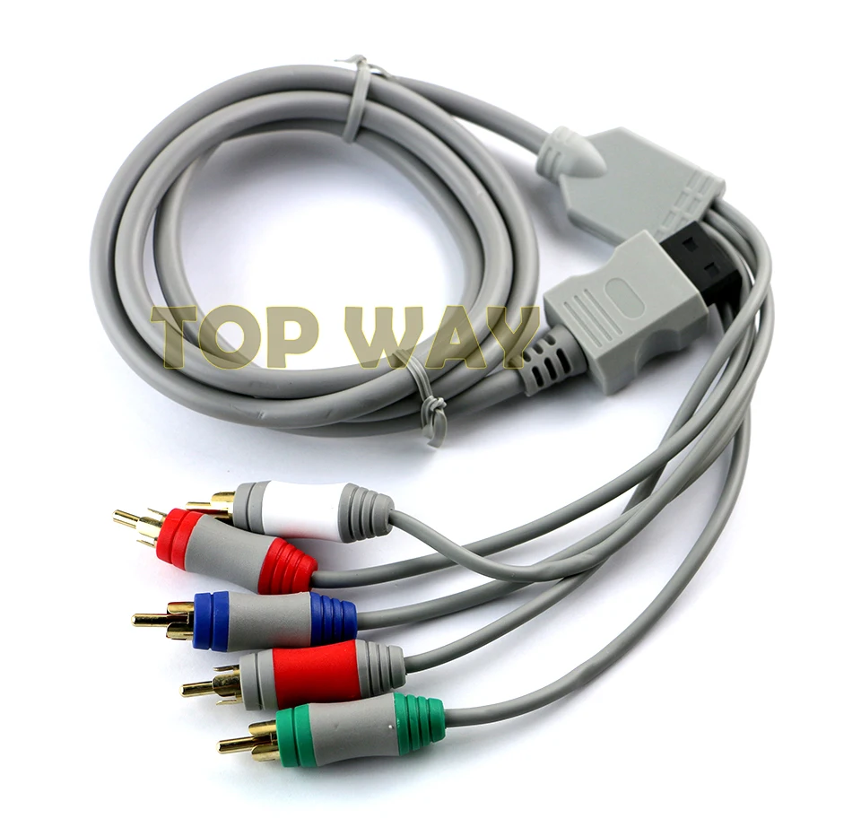  ChengChengDianWan Component HD HDTV AV Adapter Cable Audio Video 5 RCA Per Nintendo Wii 20 pz/lotto