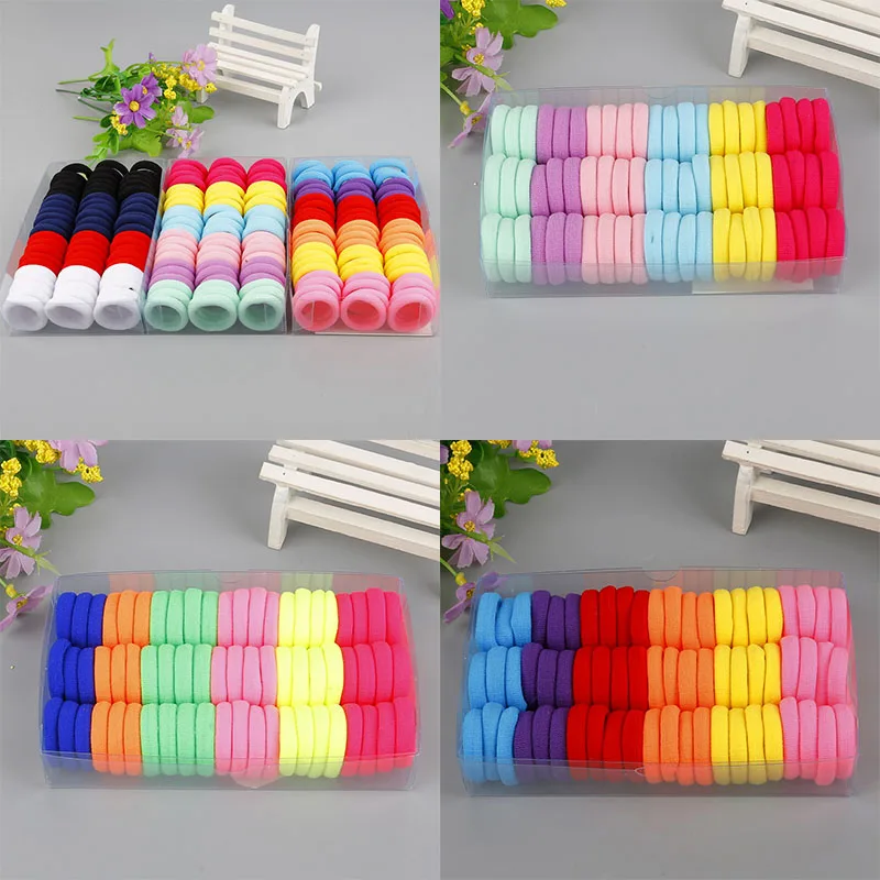 

Spring /Summer Diameter 3cm 66pcs/lot Hair Accessories Rubber Rope Elastic Hair Bands For Girls Kids Children Headwear 2018 New