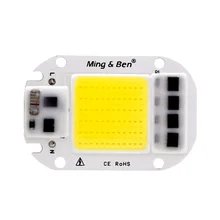 Светодиодный COB ламповый чип бусины 20 Вт 30 Вт 50 Вт AC 220-240 в 110 В Вход светодиодный IP65 Smart IC DIY для прожектора холодный белый теплый белый без драйвера