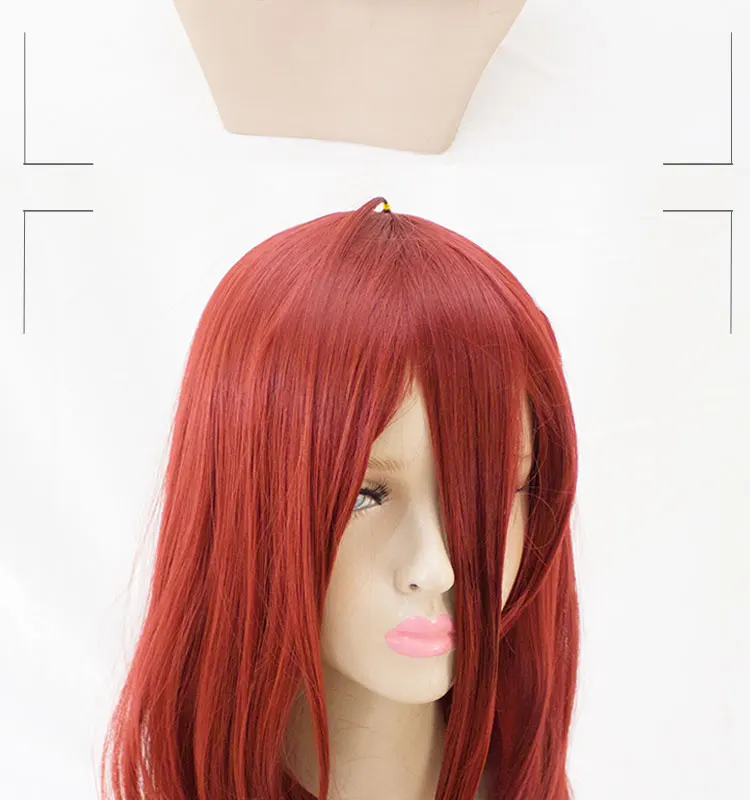 HSIU Land of the Lustrous Cinnabar косплэй парик Houseki no костюм куни играть Красный Короткие Искусственные парики костюмы на Хэллоуин волос