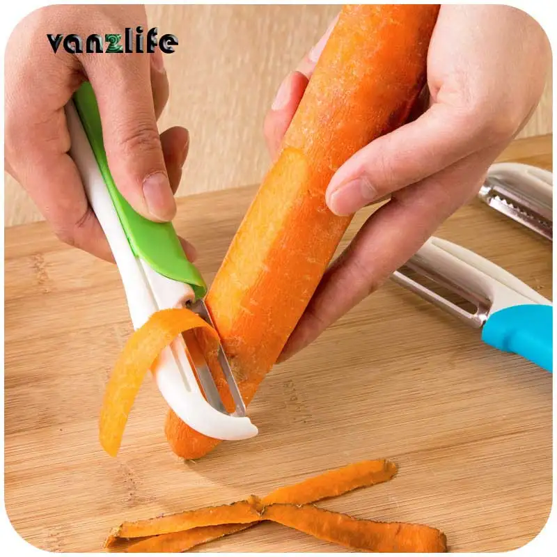 

vanzlife stainless steel head cutting multifunction grater planer kitchen paring knife fruit peeler