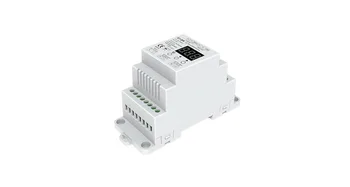 

DIN rail AC100-240V 288W 2 Channel Triac DMX Dimmer, Dual channel output Silicon DMX 512 controller S1-DR