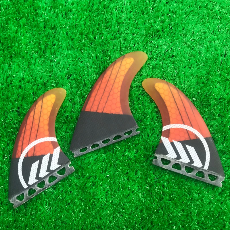 

Top Qulity Semi Carbon Fiberglass Surfboard Future Thruster Fins For Surfing