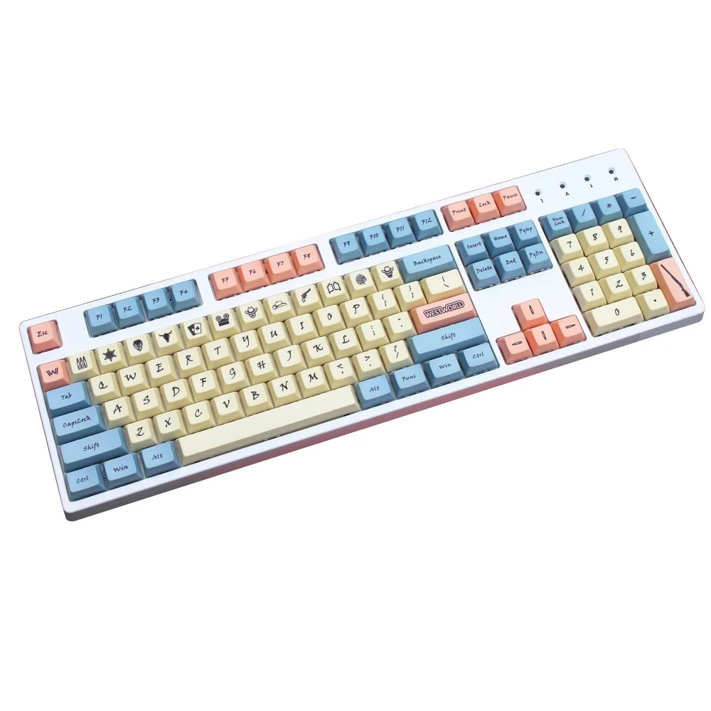 Стиль Вестерн XDAS профиль keycap 143/186 краситель сублимированный filco/DUCK/Ikbc MX Переключатель механическая клавиатура keycap, только keycaps