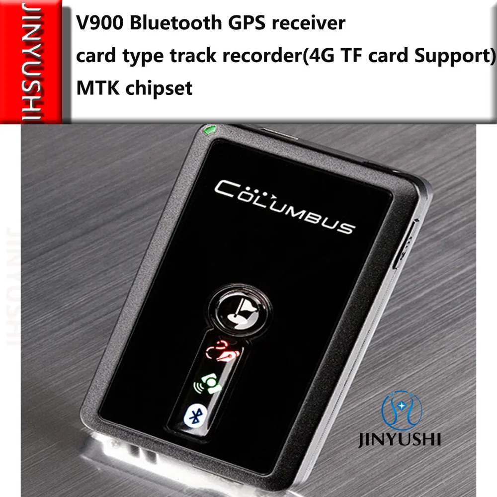 JINYUSHI для V900 Bluetooth gps приемник Тип карты Трековый рекордер(поддержка 4G TF карты) MTK чипсет