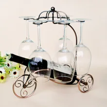 На заказ резервуар Винный Стеллаж висячая чашка Европейский металлический каркас вино усиливает дизайн можно демонтировать