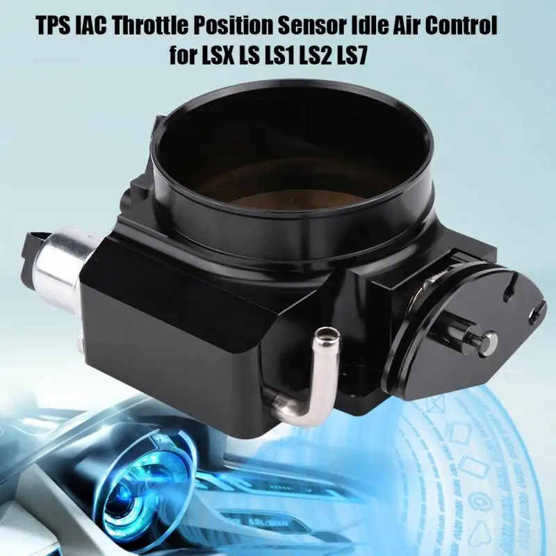 

92 mm 1218 CFM Aluminum Throttle Body TPS IAC Throttle Position Sensor Idle Air Control for LSX LS LS1 LS2 LS7 Motor Accessories