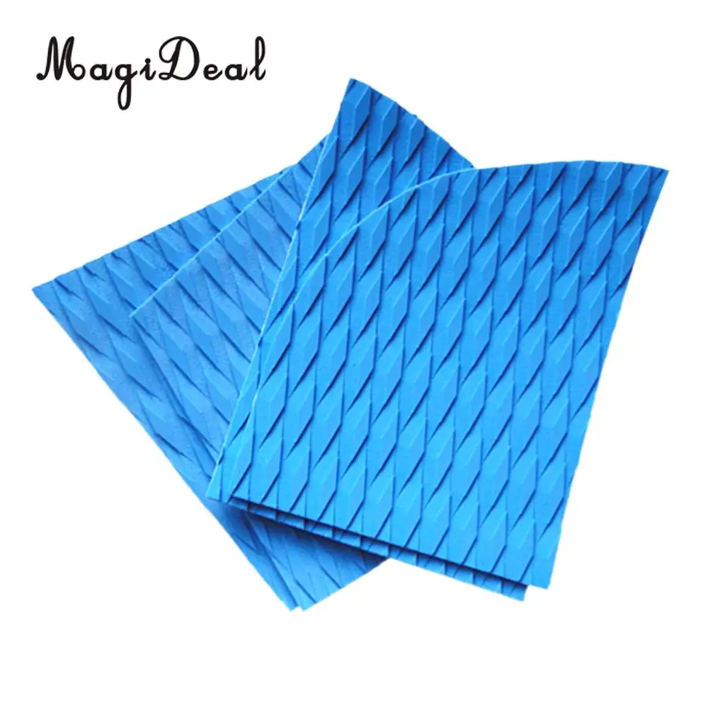 MagiDeal 4Pcs Non-Slip EVA Dog Pet Paw Traction Pads Deck Grip Mat Tail Pads for Kayak Surf SUP Surfboard Stand Up Paddle Board