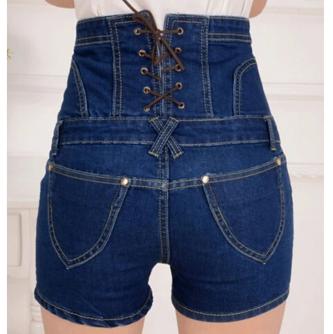 Новые женские летние джинсовые ковбойские шорты размера плюс, женские джинсовые шорты с высокой талией, облегающие джинсовые шорты, S-5XL