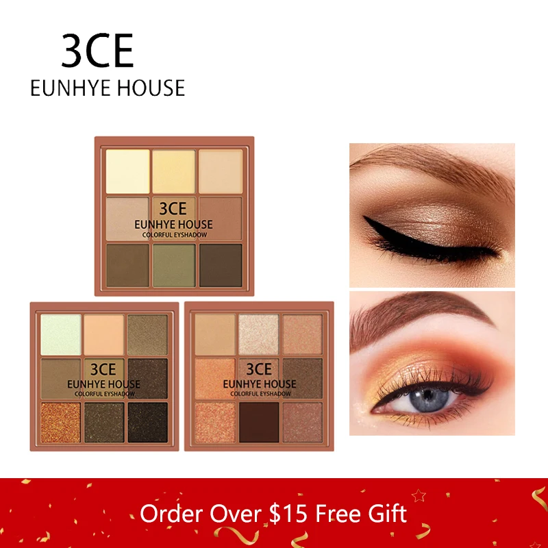 3CE EUNHYE HOUSE Charming Eyeshadow 9 Color Palette Make up Matte Shimmer Pigmented Eye Shadow Powder Waterproof Easy to Wear 3CE EUNHYE HOUSE Charming Eyeshadow 9 Color Palette Make up Matte Shimmer Pigmented Eye Shadow Powder Waterproof Easy to Wear