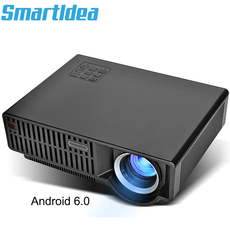 

Russia Clearance Sale, Super Cheap !! C90UP 5000lumens Android 6.0 WIFI Home Projector Play 4K video Full HD LED LCD 3D Beamer