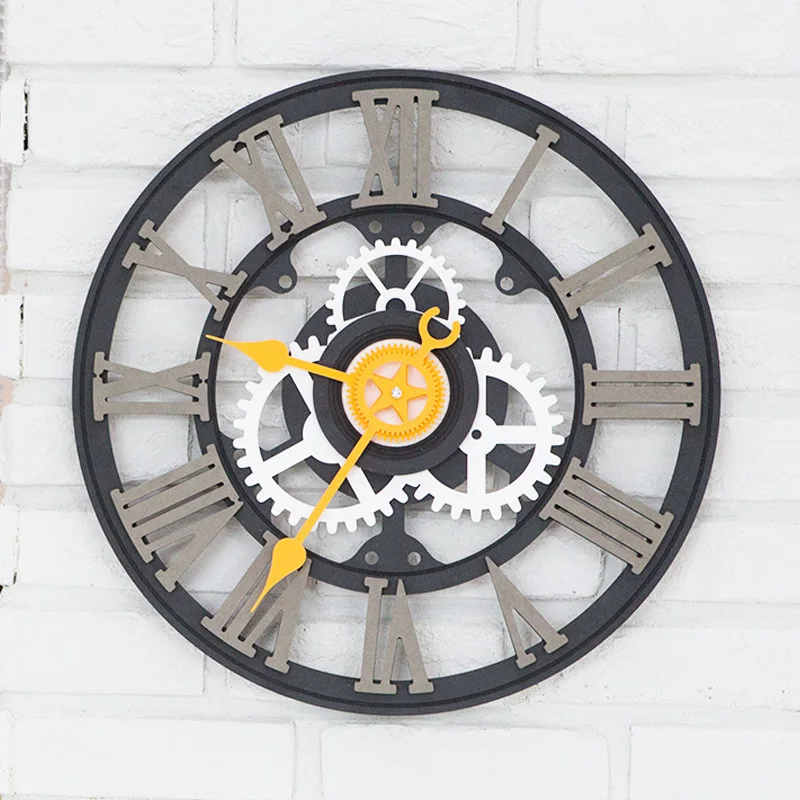 

TUDA2017 a watch on behalf of Rome digital clock European Industrial retro creative personality living room clock clock