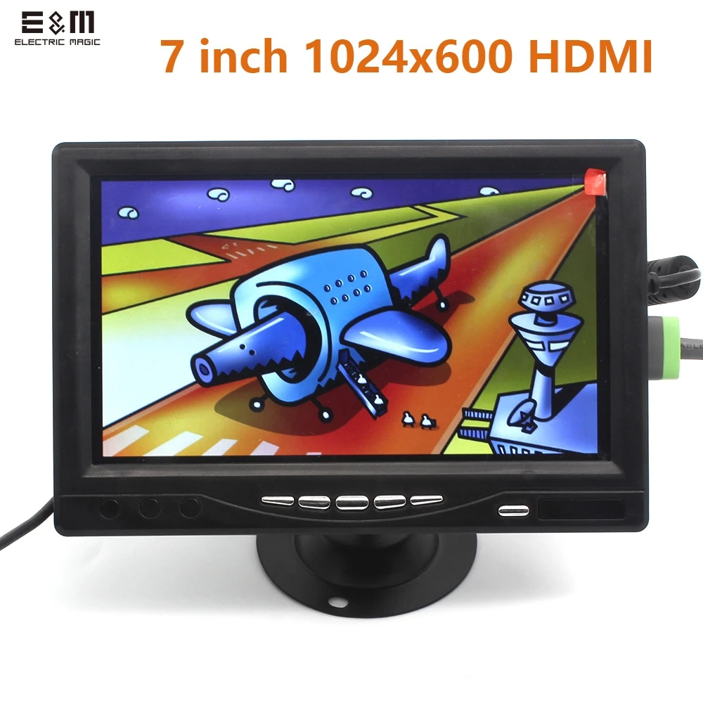 Новый 7 дюймовый сенсорный IPS монитор 1024*600 ЖК модуль с HDMI VGA AV дисплеем Raspberry Pi 3
