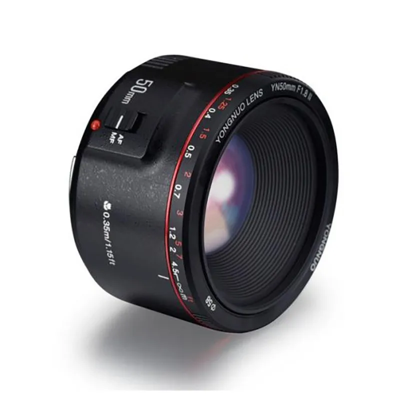 

YONGNUO YN50mm F1.8 II Large Aperture Auto Focus Lens Small Lens with Super Bokeh Effect for Canon EOS 70D 5D2 5D3 600D White