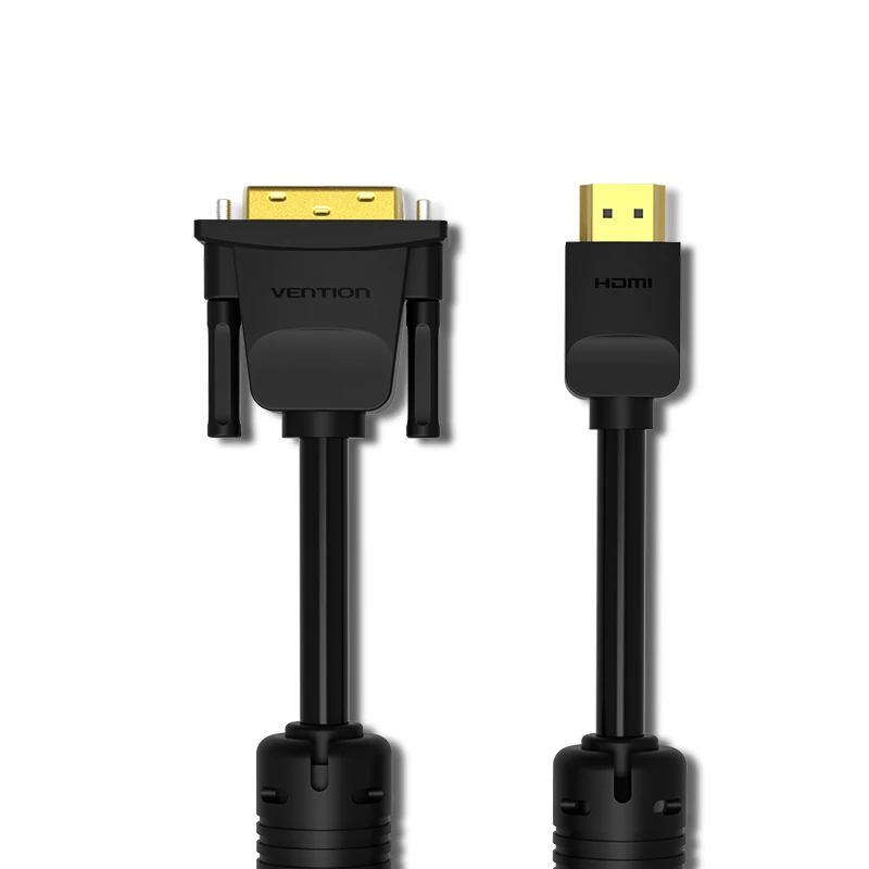 Vention Кабель HDMI-DVI DVI-D DVI 24+ 1 Pin Поддержка 1080P 3D высокое Скорость HDMI кабель для ЖК-дисплей DVD HDTV xbox проектор PS3 м, 1 м, 2 м, 3 м, 15 м