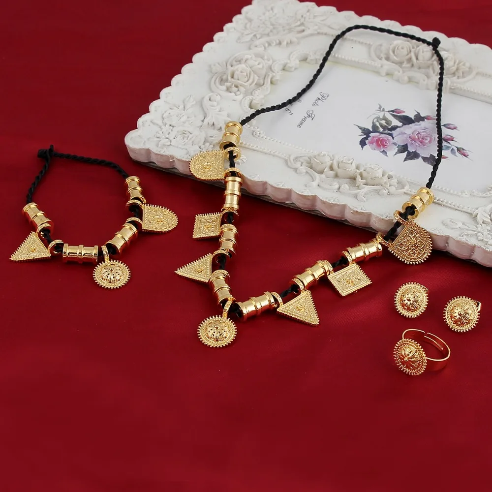 Wholesale Eritrea Habesha Ethiopian Set Jewelry Necklacecelet Earring Ring 14 K Solid Gold Gf Africa Wedding Wholesale Eritrea Habesha Ethiopian Set Jewelry Necklacecelet Earring Ring 14 K Solid Gold Gf Africa Wedding