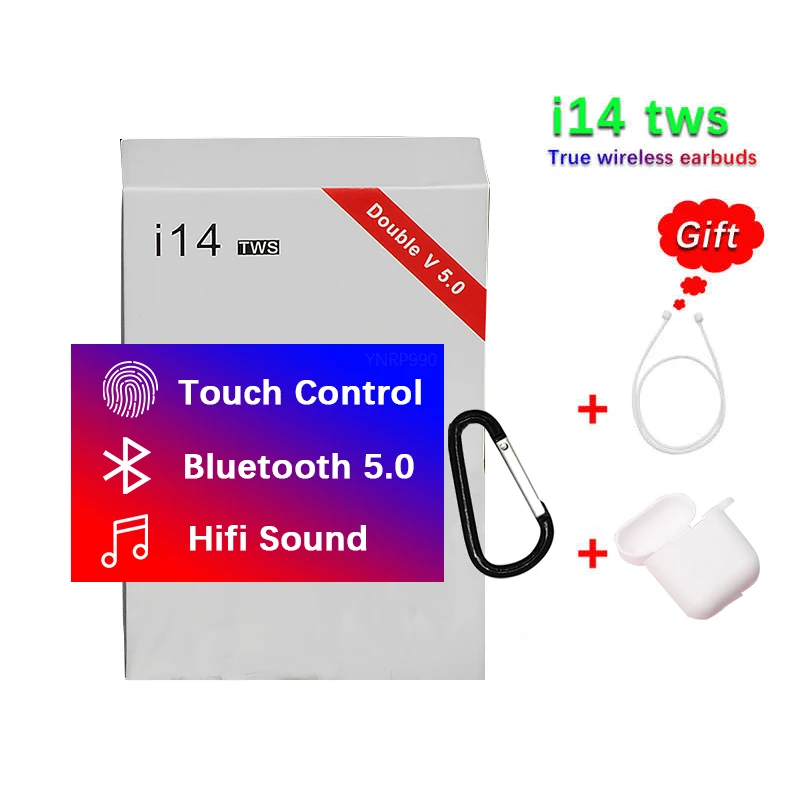 2019 Новый i14 TWS сенсорный беспроводной Bluetooth 5 0 Сабвуфер гарнитура pk i7 i13 i11 i12 i10 tws