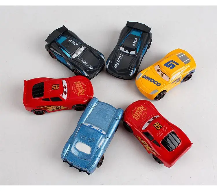 New Diecast Metal Alloy model Toys Diecast Metal truck Hauler with 6 small Pixar Cars 3 Jackson Storm Mater Cruz Ramirez Gift 
