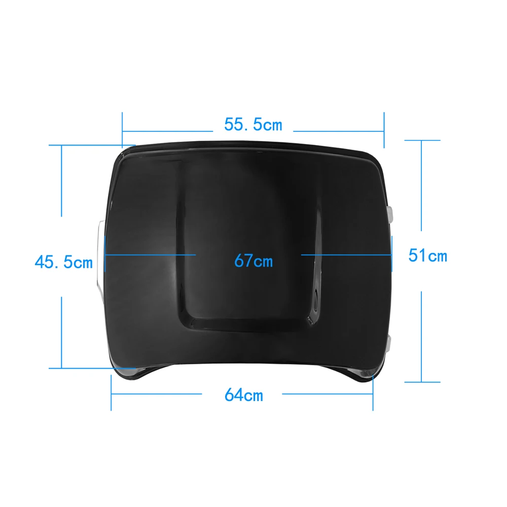 Razor 5.5 Tour Pak Trunk Backrest Pad For Harley Touring Road King FLHR Elextra Glide FLHX 2014-18 (23)