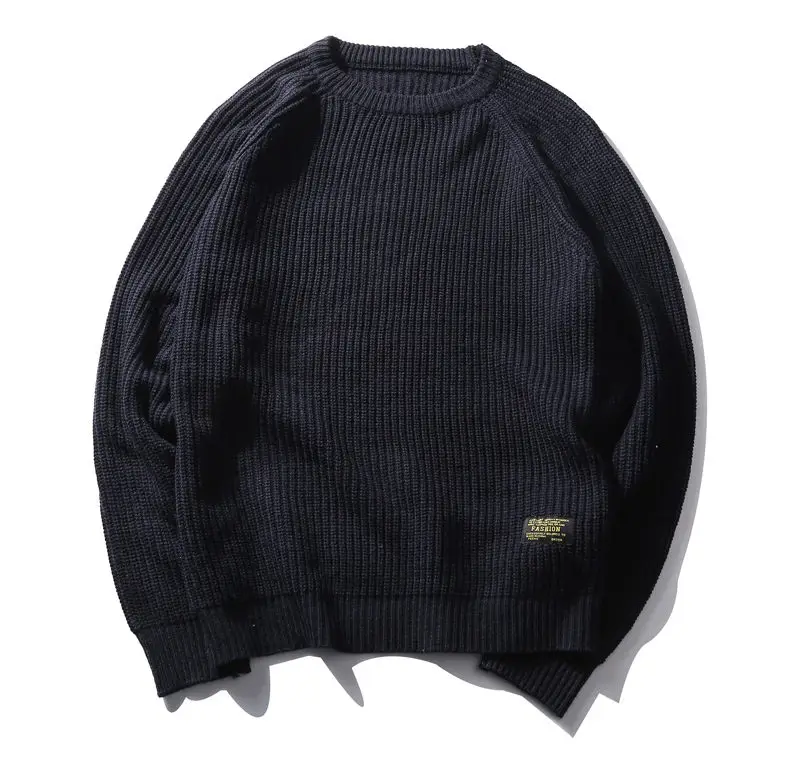 3Color Winter Men Pullover Sweaters Warm Thick Sweater Men Autumn Knited Male Pullover Jumper Navy Red Khaki Brand Muls M-4XL-09