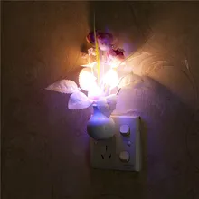 Штепсельная вилка США/ЕС гриб розовое светильник Сенсор дома Украшения в спальню Красочный ночник 110 V-220 V Luminaria светодиодный Ночной светильник