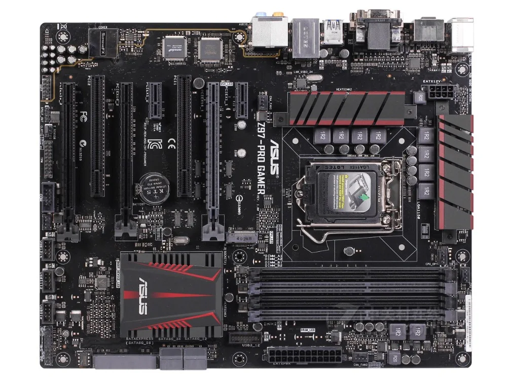 Оригинальная материнская плата для ASUS Z97 PRO GAMER DDR3 LGA 1150 I3 I5 I7 USB2.0 USB3.0 32 Гб