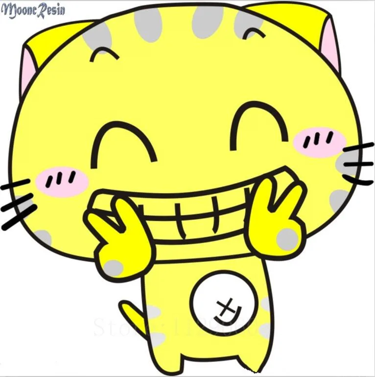 

MOONCRESIN Diamond Mosaic Abstract The Cat Smile Pattern Sticker Full Square Diamond Embroidery Flower Diy Diamond Painting Kits