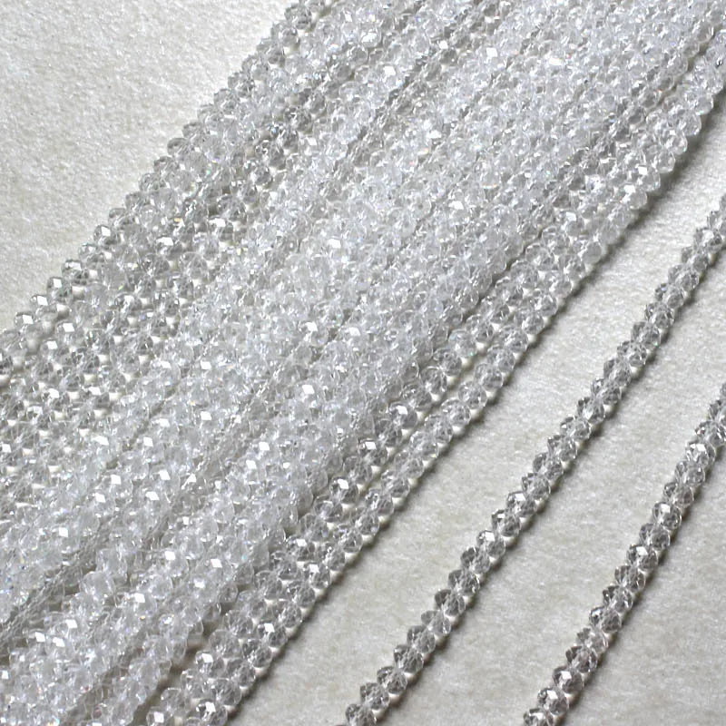 Shangquan ювелирные изделия 5040 граненые круглые бусины из хрустального стекла 3x4 мм 200