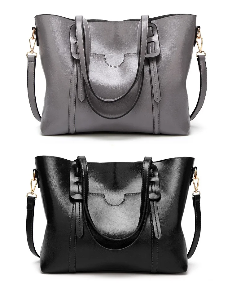 luxo senhora com bolsa de bolso grande